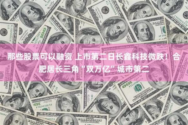 那些股票可以融资 上市第二日长鑫科技微跌！合肥居长三角“双万亿”城市第二